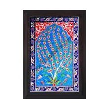 Armada Çini 40x60 Cm ED 603 Turkuaz Hayat Ağacı Çini Pano