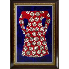 Armada Çini 40x60 Cm ED 654 Kırmızı Dönence Kaftan Çini Pano