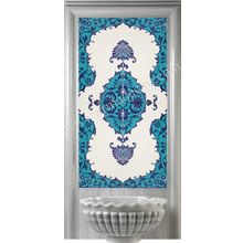 Armada Çini 60X120 Koçer Serigraf Türk Hamamı İznik Çini Pano Kütahya Çinileri