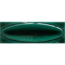 Armada Çini 7x21 cm Elips Yeşil Desenli Çini Seramik Karo