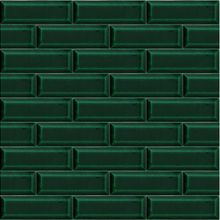 Armada Çini 7x21 cm Metro Yeşil Desenli Çini Seramik Karo