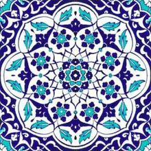 Armada Çini Ac 92 20x20 cm Osmanlı Mavi Beyaz Kütahya Çini Karo