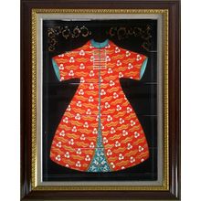 Armada Çini ED680 Kırmızı Cintemani Kaftan 80x100 cm Çini Pano