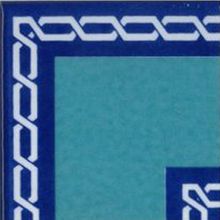 Armada Çini KSK 60 10x10 cm Zincir Desenli Modern Çini Bordür Köşe