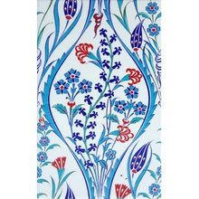 Armada Çini Sp 419 Mavi Beyaz Renk Kütahya İznik Çini 25x40 cm Karo