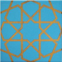 Armada Çini SP 89 20x20 cm Turkuaz Metalik Kütahya Çini Karo