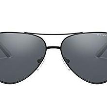 Armani Exchange AX2034S Aviator Siyah Açık Gri Aynalı Erkek Güneş Gözlüğü