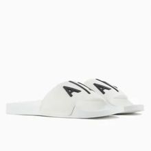 Armani Exchange XUP001 Siyah XV087 A120 Logo Baskılı Erkek Terlik