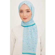 Armine 10004-12 Turkuaz Mavi Trend Şal