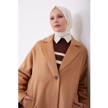 Armine 23K7202 Camel Kadın Kaban