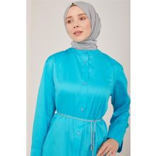 Armine 23Y4502 Aqua Oversize Turkuaz Kadın Tunik