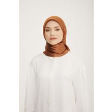 Armine 802 Trend Kahve Düz Renk Jan Jan Şifon Eşarp