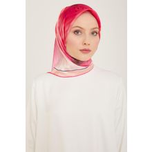 Armine 9100-33 Şeker Pembe Çiçek Desen Sura İpek Eşarp