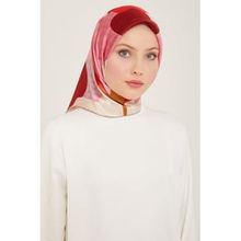 Armine 9119-05 Pembe-şeker Pembe Lale Desen Tivil İpek Eşarp