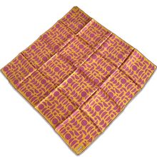 Armine 9174-57 Hardal Pembe Geometrik Desen Sura İpek Eşarp
