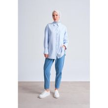 Armine ORT3444 Mavi Kadın Gömlek
