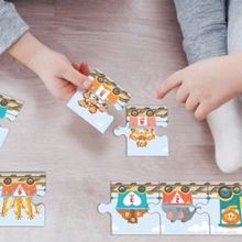 Arnas Toys 5234 Learning Numbers Tren Puzzle 10 Parça Sayılar Karton Puzzle