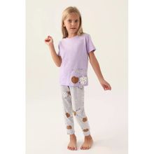 Arnetta 2884 Lila Kısa Kol Kız Çocuk Pijama Takımı