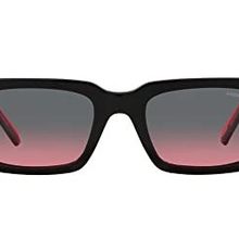 Arnette AN4318 Thekidd Dikdörtgen Siyah Elli Siyah Kırmızı Unisex Güneş Gözlüğü