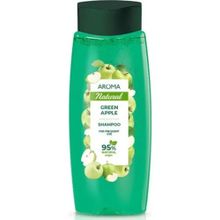 Aroma Natural 400 ml %95 Bitkisel Yeşil Elma Tüm Saçlar İçin Şampuan
