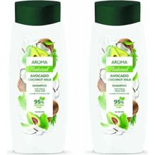 Aroma Natural Avocado Coconut Milk 2x400 ml %95 Bitkisel Şampuan