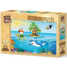 Art 5889 Kids Tatilci Tavuk 50 Parça Ahşap Puzzle
