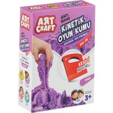 Art Craft 500 GR Aksesuarlı Mor Kinetik Oyun Kumu