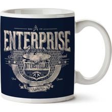 Art Hediye 01 Enterprise Interstellar Star Trek Iki Tarafı Baskılı Kupa Bardak