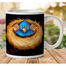 Art Hediye A2481 Nest Yuva Jpeg İki Tarafı Baskılı Kupa Bardak