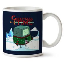 Art Hediye Adventure Christmas Time Beemo Ice World Cartoon Network Iki Tarafı Baskılı Kupa Bardak