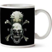 Art Hediye Alien Xenomorph Skull Kuru Kafa 01 İki Tarafı Baskılı Kupa Bardak