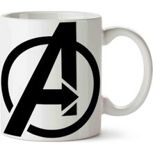 Art Hediye Avengers Superhero Logo Baskılı Kupa Bardak