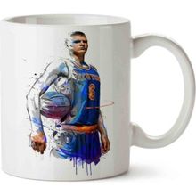 Art Hediye Basketbol Kristap Porzingis Baskılı Kupa Bardak