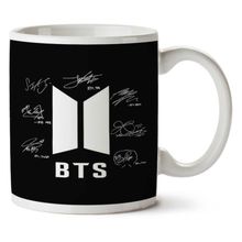 Art Hediye Bts Imzalar Bangtan Boys Signature Autograph Iki Tarafı Baskılı Kupa Bardak
