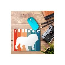 Art Hediye Bulldog Funny Cute Baskılı 23x19 cm Mouse Pad