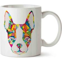 Art Hediye Bulldog Rainbow İki Tarafı Baskılı Kupa Bardak