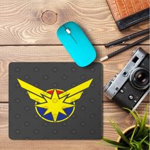 Art Hediye Captain Marvel Logo 2 Baskılı 23x19 cm Mouse Pad