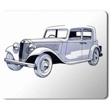 Art Hediye Carro Vintage Baskılı 23x19 cm Mouse Pad