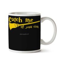 Art Hediye Catch Me If You Can Wizard Broomstick Magic! Iki Tarafı Baskılı Kupa Bardak