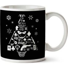 Art Hediye Christmas Tree Joker Iki Tarafı Baskılı Kupa Bardak