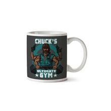 Art Hediye Chucks Ultimate Gym Chuck Norris Iki Tarafı Baskılı Kupa Bardak