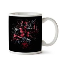 Art Hediye Deadpool Silahlar Mürekkep Sıçraması Iki Tarafı Baskılı Kupa Bardak