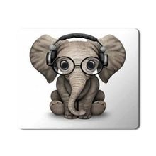 Art Hediye Elephant Fil 2 Baskılı 23x19 cm Mouse Pad