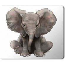 Art Hediye Elephant Fil Baskılı 23x19 cm Mouse Pad