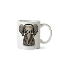 Art Hediye Elephant Zeki Fil Müzik Kupa Bardak
