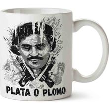 Art Hediye Escobar Plato O Plamo Baskılı Seramik Kupa Bardak