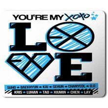 Art Hediye Exo Xoxo Love Baskılı 23x19 cm Mouse Pad