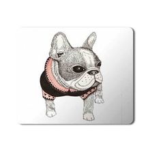 Art Hediye French Bulldog Pug Boston Terrier Baskılı 23x19 cm Mouse Pad