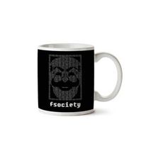 Art Hediye Fsociety Binary Code Mr Robot Iki Tarafı Baskılı Kupa Bardak