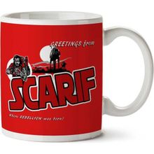 Art Hediye Greetings From Scarif Beach Star Wars Rogue One İki Tarafı Baskılı Kupa Bardak